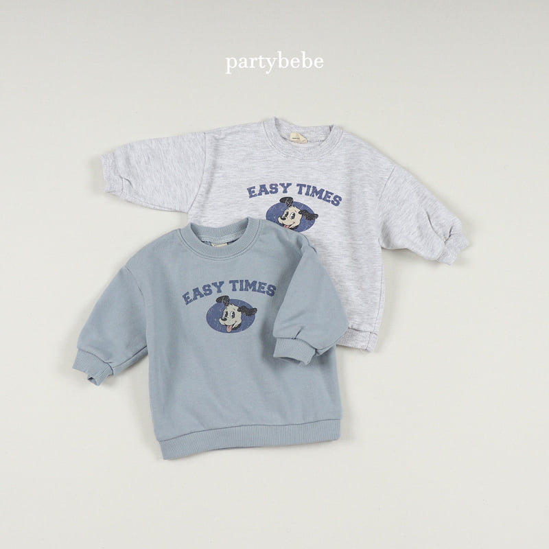 Party Kids - Korean Baby Fashion - #babygirlfashion - Puppy Sweatshirt - 3