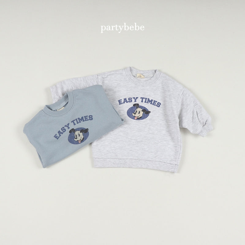 Party Kids - Korean Baby Fashion - #babygirlfashion - Puppy Sweatshirt - 4