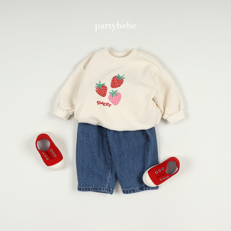 Party Kids - Korean Baby Fashion - #babylifestyle - Strawberry Sweatshirt - 11