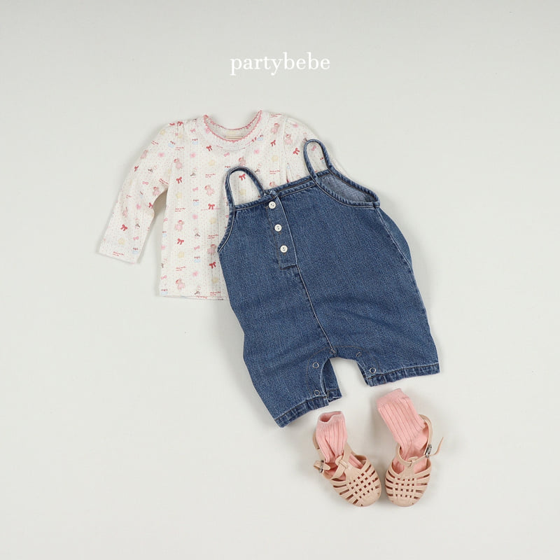 Party Kids - Korean Baby Fashion - #babyoninstagram - Ribbon Bear Tee - 8