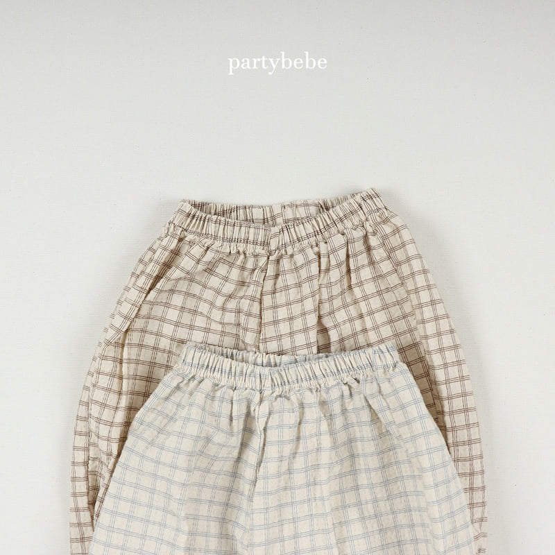 Party Kids - Korean Baby Fashion - #babyoninstagram - Check Check Sausage Pants - 5