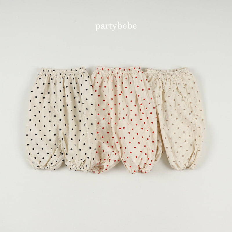 Party Kids - Korean Baby Fashion - #babyootd - Dot Sausage Pants