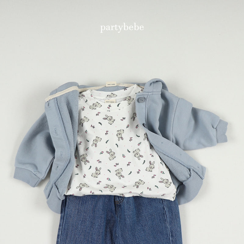 Party Kids - Korean Baby Fashion - #babyootd - Rabbit Tee - 10