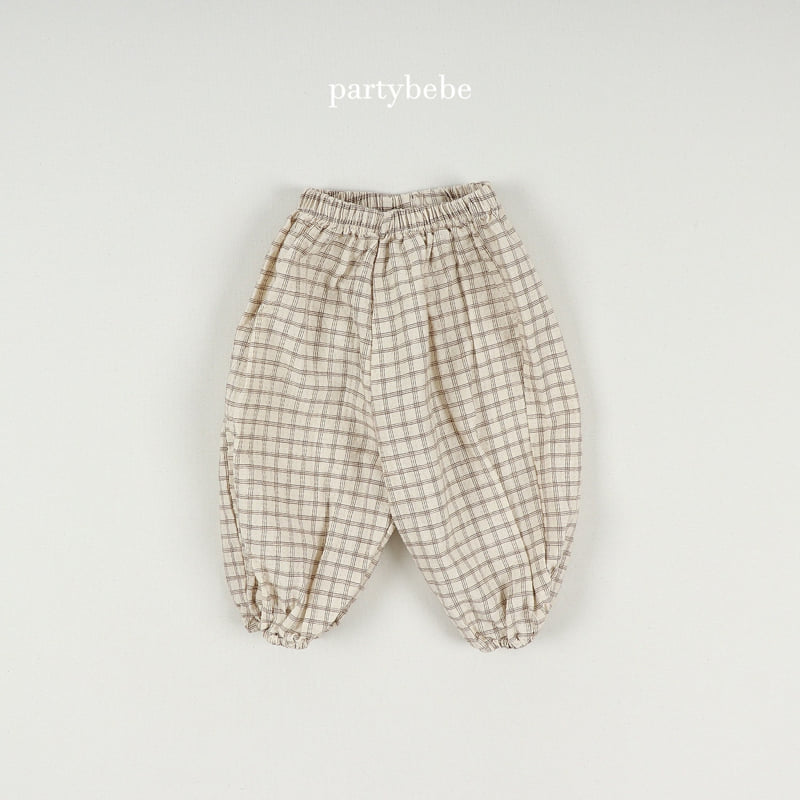 Party Kids - Korean Baby Fashion - #babyootd - Check Check Sausage Pants - 6
