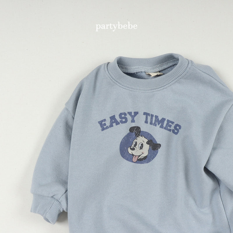 Party Kids - Korean Baby Fashion - #babyoutfit - Puppy Sweatshirt - 7