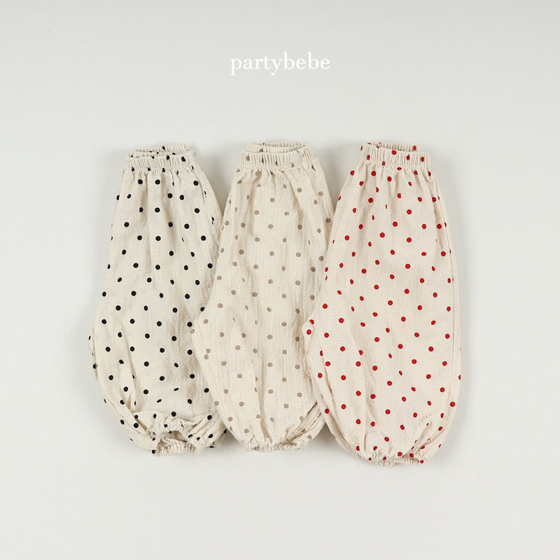 Party Kids - Korean Baby Fashion - #babyoutfit - Dot Sausage Pants - 2