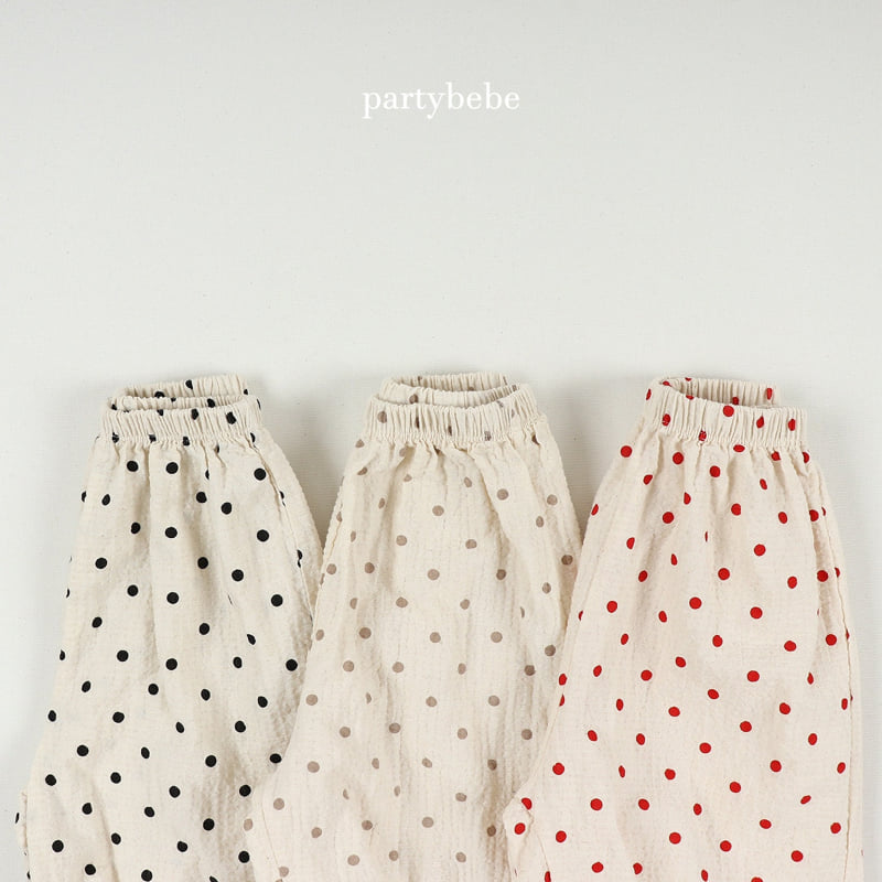Party Kids - Korean Baby Fashion - #babyoutfit - Dot Sausage Pants - 3