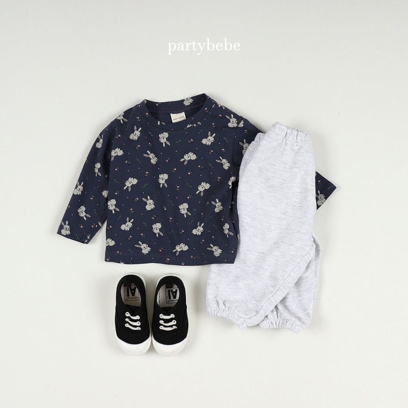 Party Kids - Korean Baby Fashion - #babyoutfit - Rabbit Tee - 11