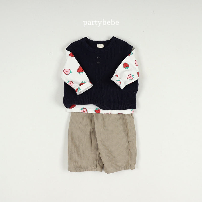 Party Kids - Korean Baby Fashion - #babyoutfit - Berry Pop Tee - 9