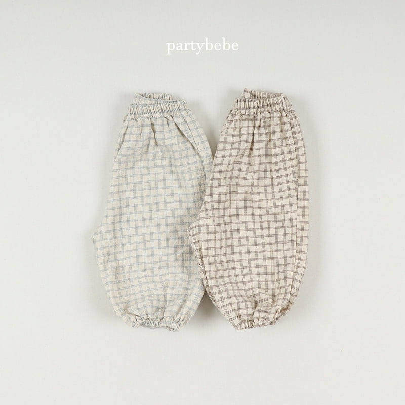 Party Kids - Korean Baby Fashion - #babyoutfit - Check Check Sausage Pants - 7