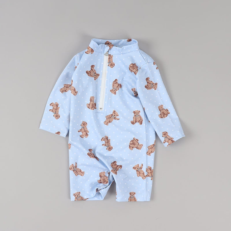 Party Kids - Korean Baby Fashion - #babywear - Bear Rashguard Set (with Hat) - 7