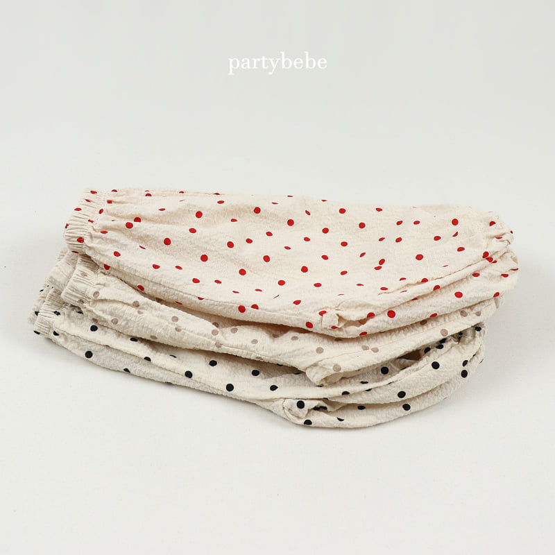 Party Kids - Korean Baby Fashion - #babyoutfit - Dot Sausage Pants - 4