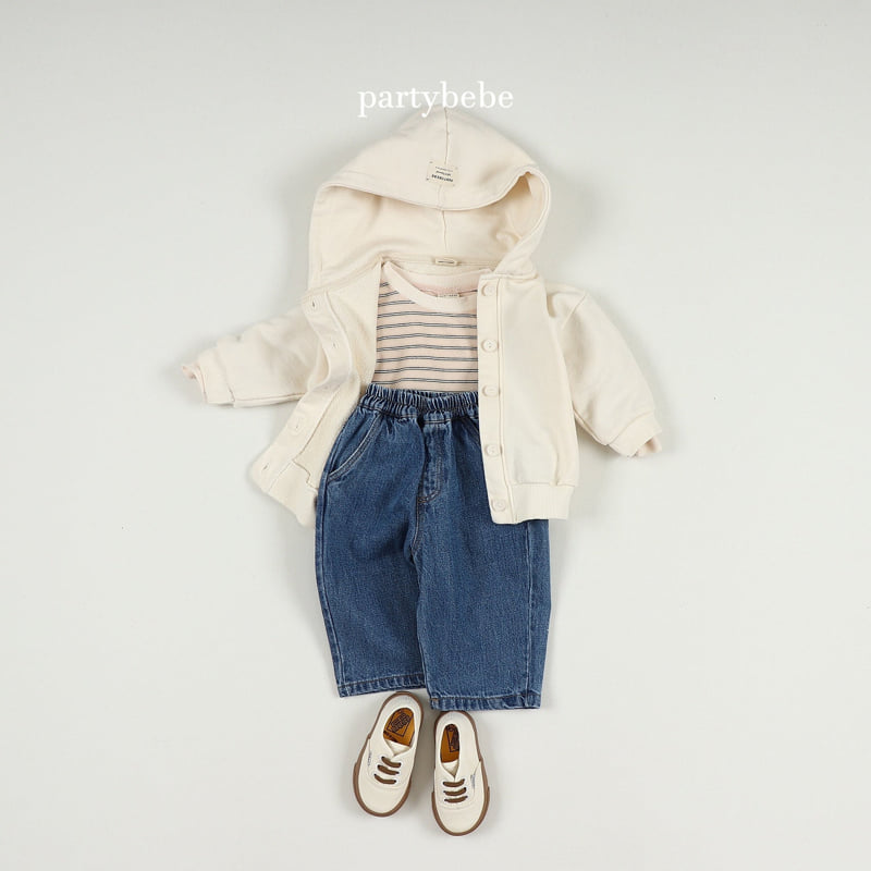 Party Kids - Korean Baby Fashion - #babywear - Vanilla Hooded Jumper - 9