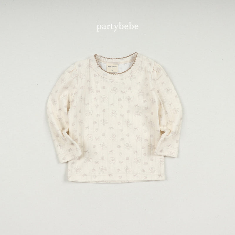 Party Kids - Korean Baby Fashion - #onlinebabyboutique - Natural Bear Tee - 9