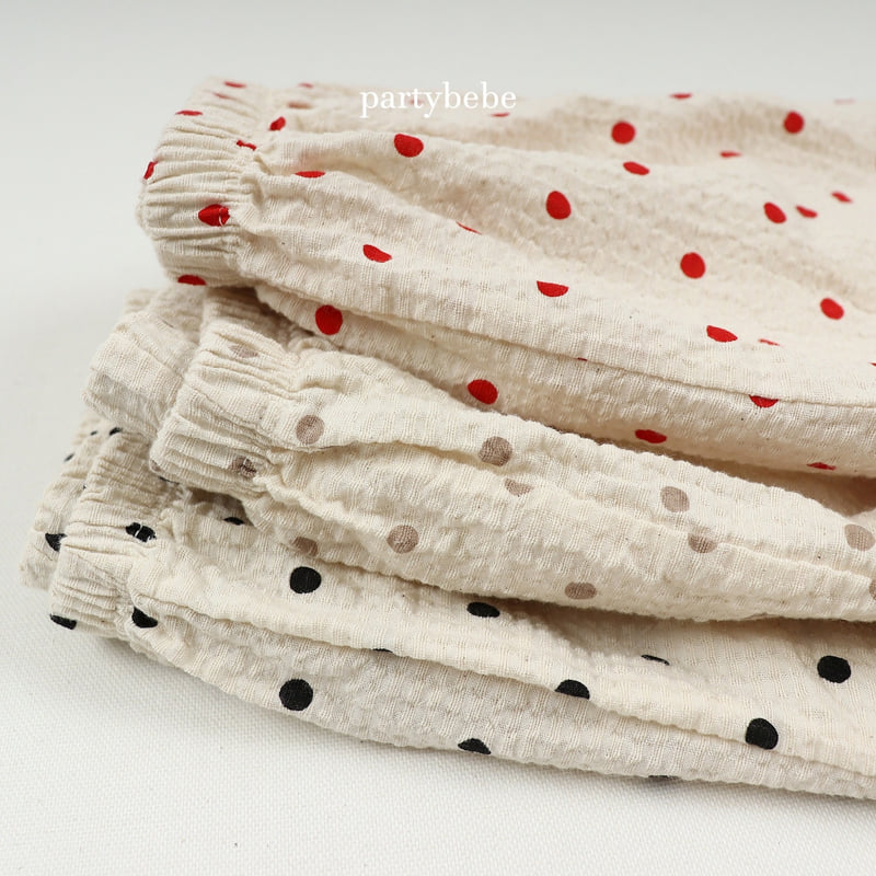 Party Kids - Korean Baby Fashion - #onlinebabyboutique - Dot Sausage Pants - 5