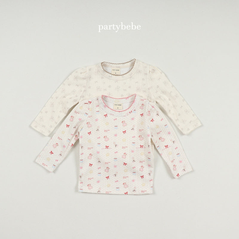 Party Kids - Korean Baby Fashion - #onlinebabyshop - Natural Bear Tee - 10
