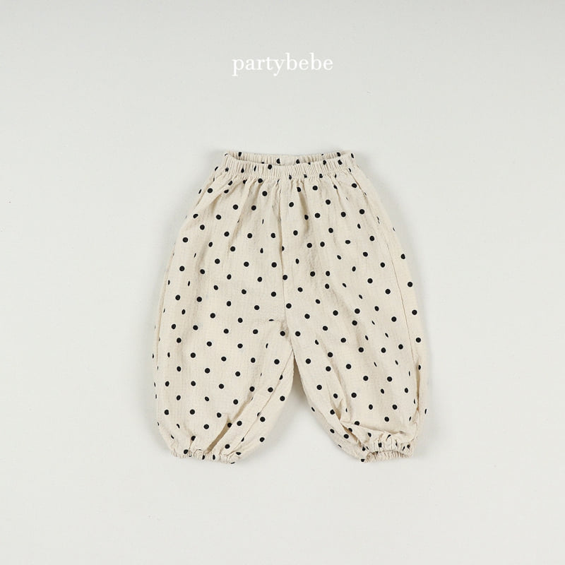 Party Kids - Korean Baby Fashion - #onlinebabyshop - Dot Sausage Pants - 6