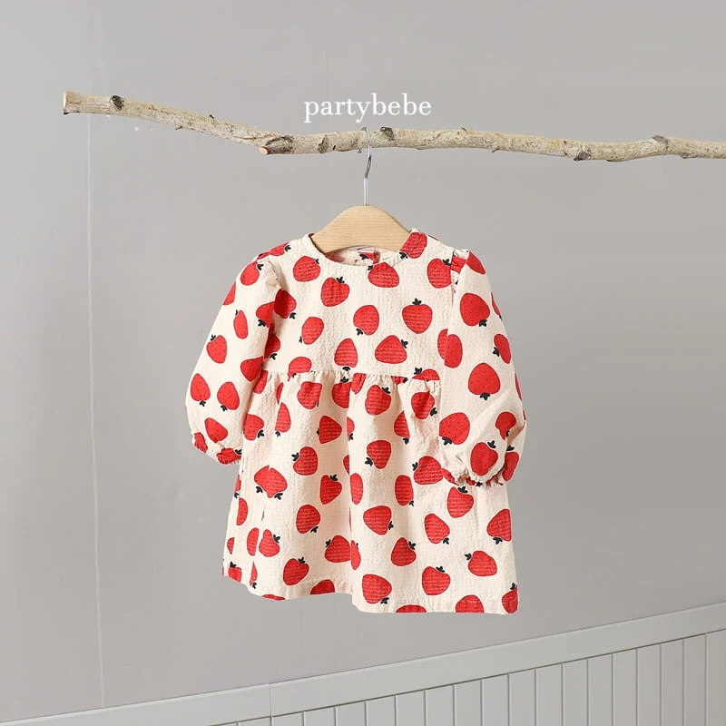 Party Kids - Korean Baby Fashion - #onlinebabyshop - Vintage Berry One-piece - 3