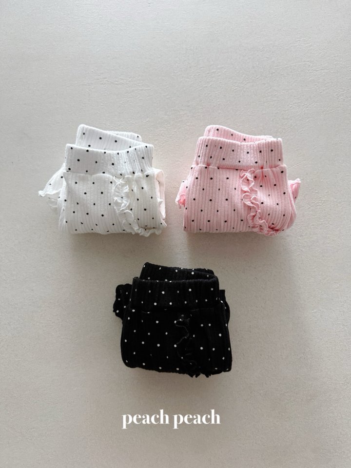 Peach Peach - Korean Baby Fashion - #babyboutique - Soft Dot Pants - 3