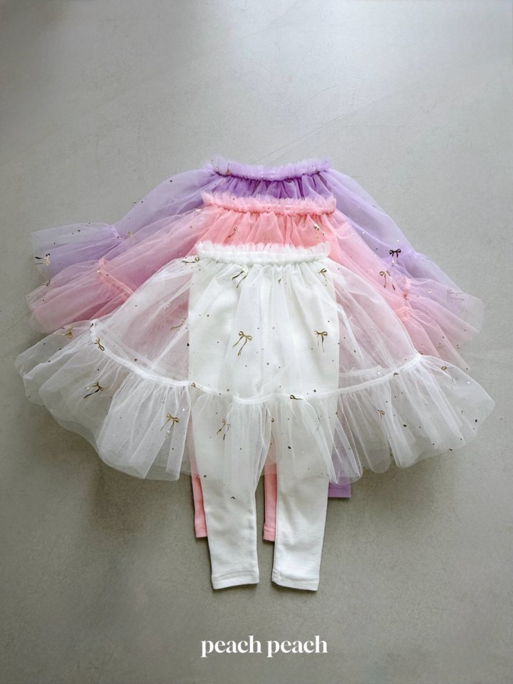 Peach Peach - Korean Baby Fashion - #babyboutique - Sherbet Tutu Leggings - 2