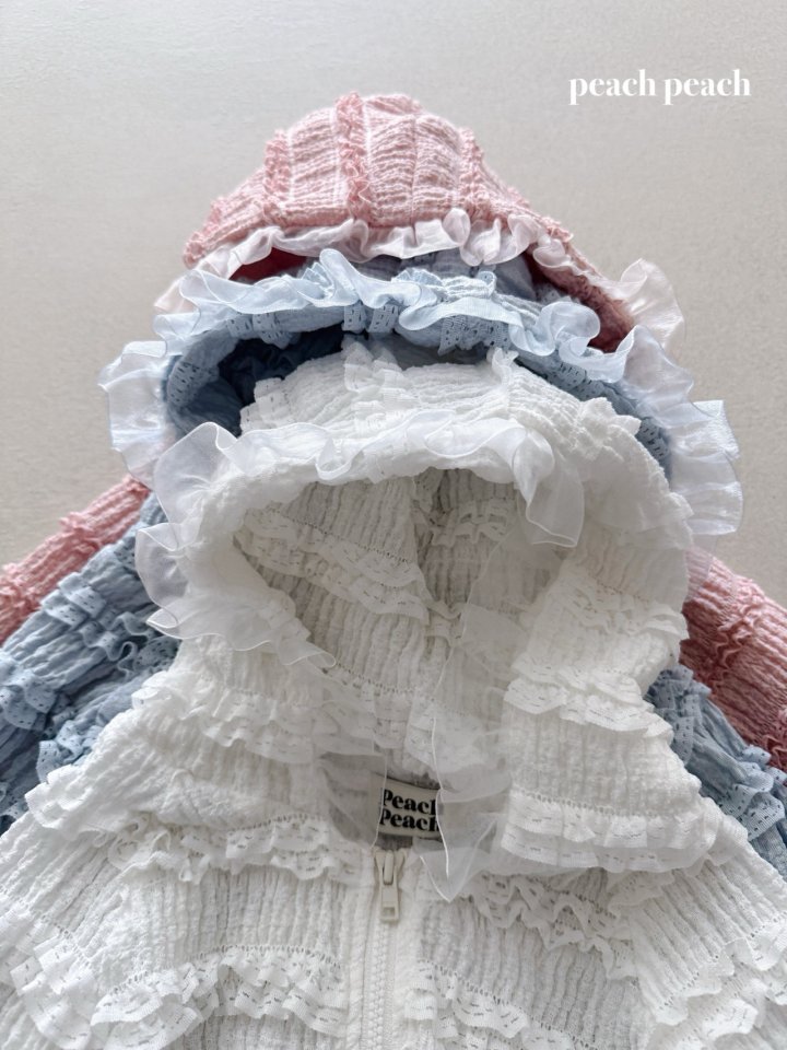 Peach Peach - Korean Baby Fashion - #babyboutiqueclothing - Mimi Lace Zip-Up - 6