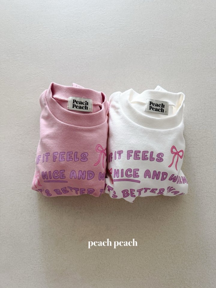 Peach Peach - Korean Baby Fashion - #babyboutiqueclothing - Nana Sweatshirt - 2