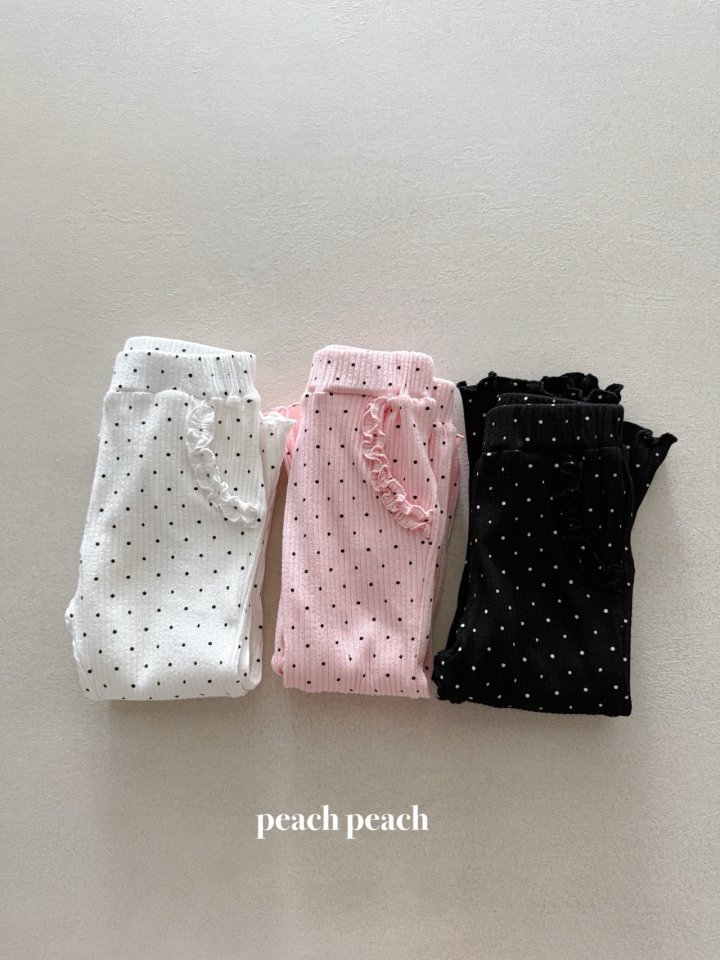 Peach Peach - Korean Baby Fashion - #babyboutique - Soft Dot Pants - 4