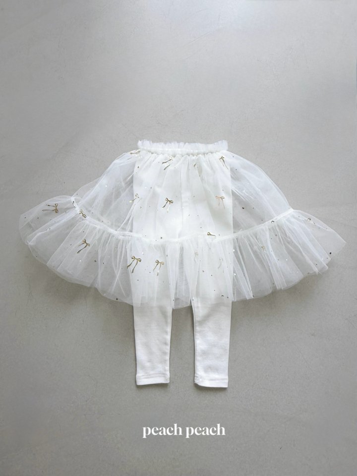 Peach Peach - Korean Baby Fashion - #babyboutiqueclothing - Sherbet Tutu Leggings - 3