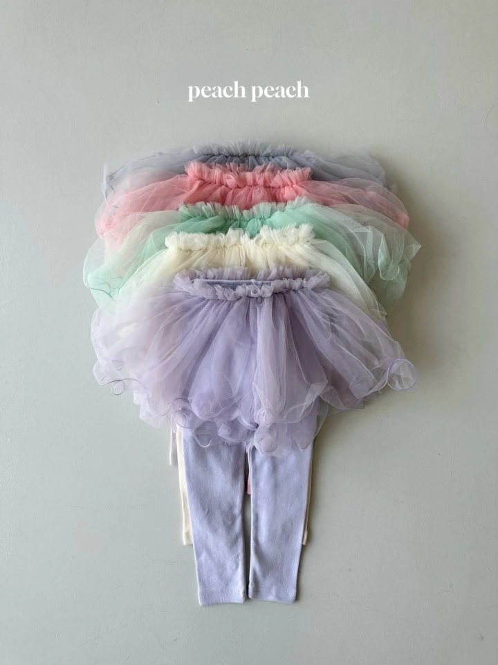 Peach Peach - Korean Baby Fashion - #babyboutiqueclothing - Darling Tutu Leggings - 2