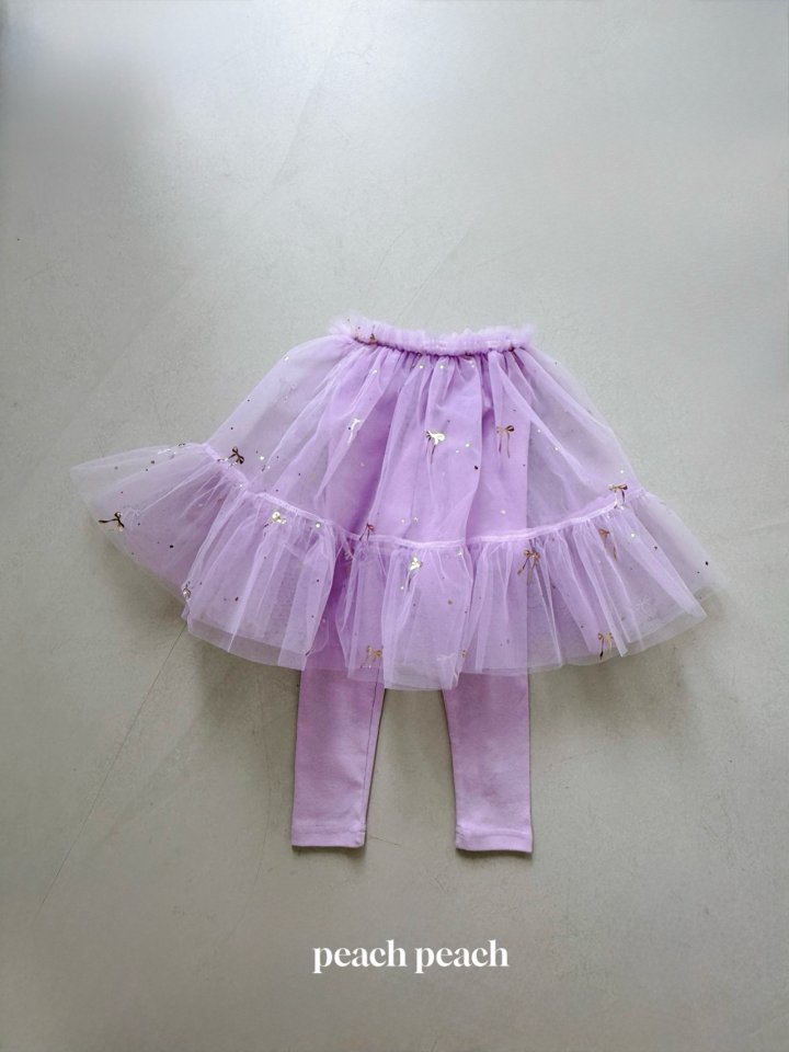 Peach Peach - Korean Baby Fashion - #babyboutiqueclothing - Sherbet Tutu Leggings - 4
