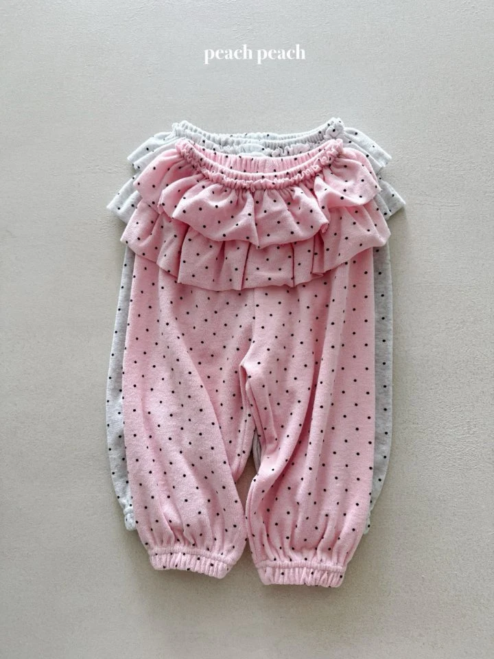 Peach Peach - Korean Baby Fashion - #babyfashion - Bonbon Frill Pants - 8
