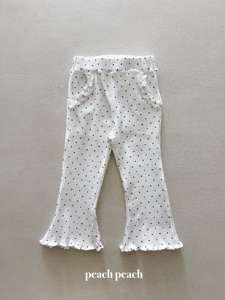 Peach Peach - Korean Baby Fashion - #babyfashion - Soft Dot Pants - 6
