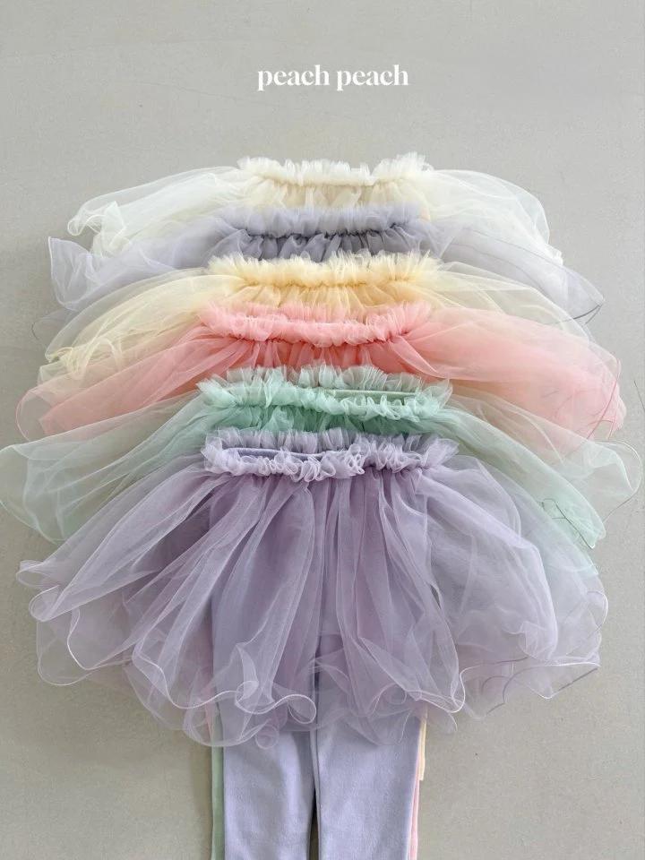 Peach Peach - Korean Baby Fashion - #babyclothing - Darling Tutu Leggings - 4