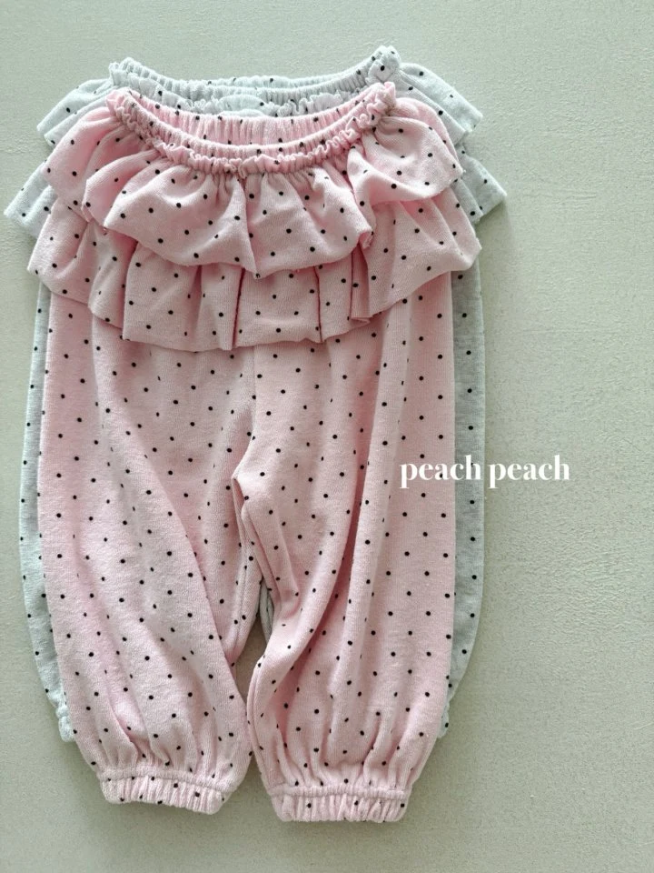 Peach Peach - Korean Baby Fashion - #babyfever - Bonbon Frill Pants - 9