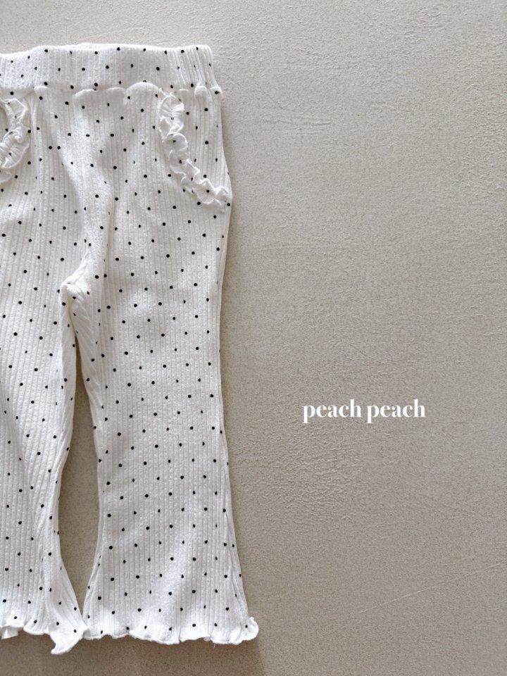 Peach Peach - Korean Baby Fashion - #babyfever - Soft Dot Pants - 7