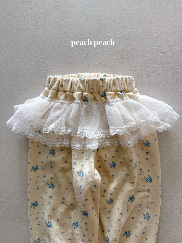 Peach Peach - Korean Baby Fashion - #babygirlfashion - Romi Lace Jogger Pants - 11