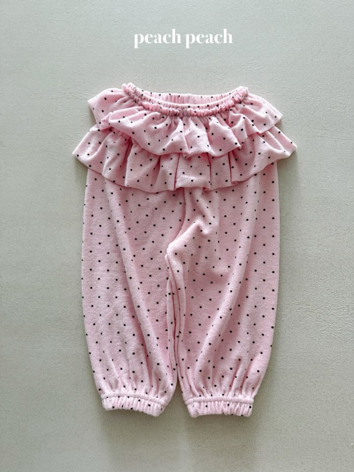 Peach Peach - Korean Baby Fashion - #babygirlfashion - Bonbon Frill Pants - 10