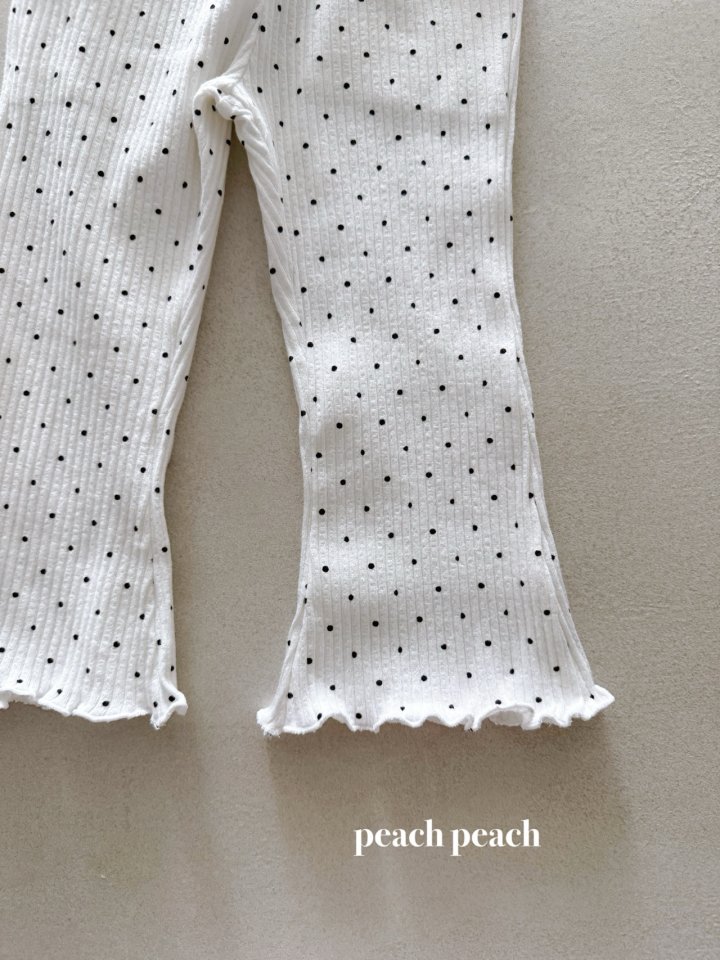 Peach Peach - Korean Baby Fashion - #babygirlfashion - Soft Dot Pants - 8
