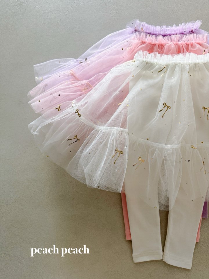 Peach Peach - Korean Baby Fashion - #babygirlfashion - Sherbet Tutu Leggings - 7