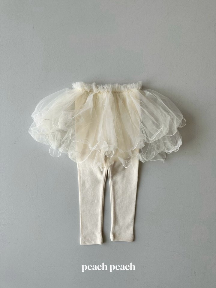 Peach Peach - Korean Baby Fashion - #babygirlfashion - Darling Tutu Leggings - 6