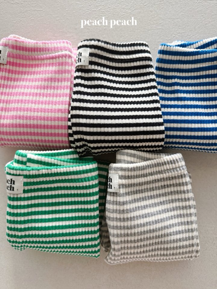 Peach Peach - Korean Baby Fashion - #babyfever - Soboro Leggings - 4
