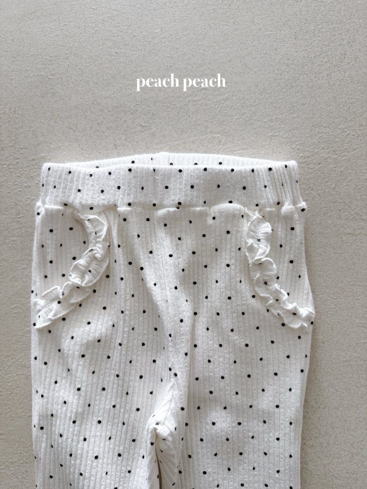 Peach Peach - Korean Baby Fashion - #babylifestyle - Soft Dot Pants - 9