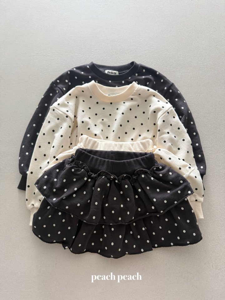 Peach Peach - Korean Baby Fashion - #babyoninstagram - Coco Dot Sweatshirt - 5