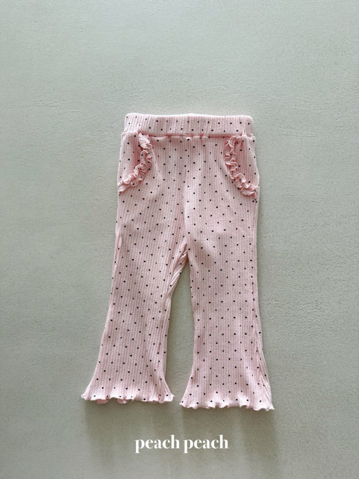 Peach Peach - Korean Baby Fashion - #babyoninstagram - Soft Dot Pants - 10