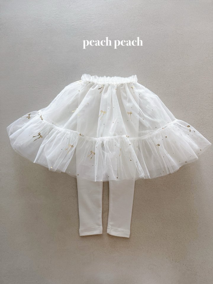 Peach Peach - Korean Baby Fashion - #babyoninstagram - Sherbet Tutu Leggings - 9