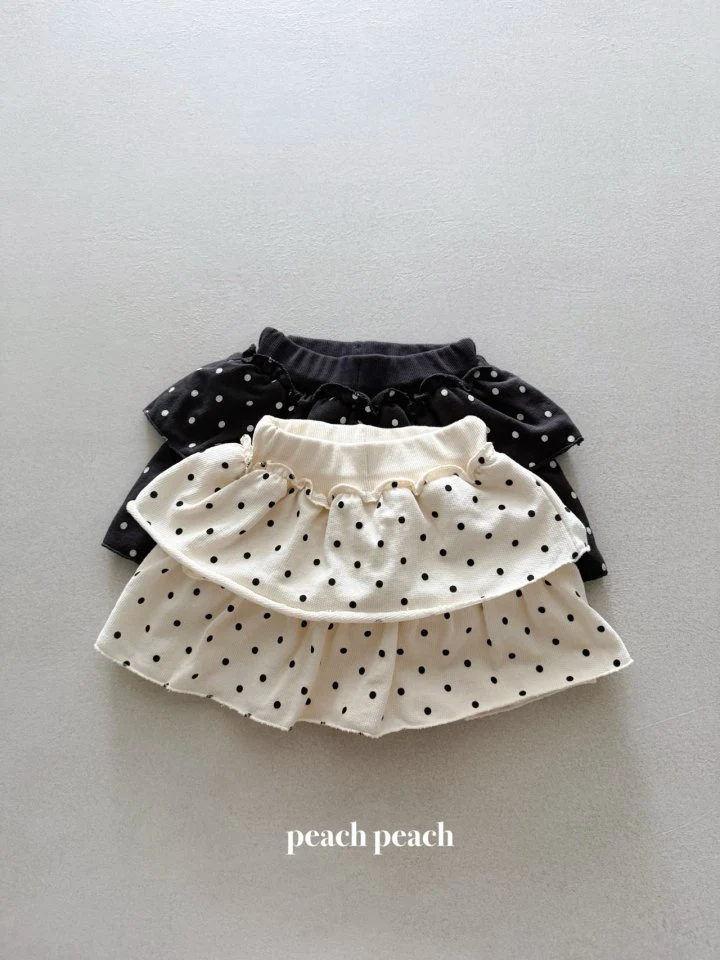 Peach Peach - Korean Baby Fashion - #babyootd - Coco Dot Skort