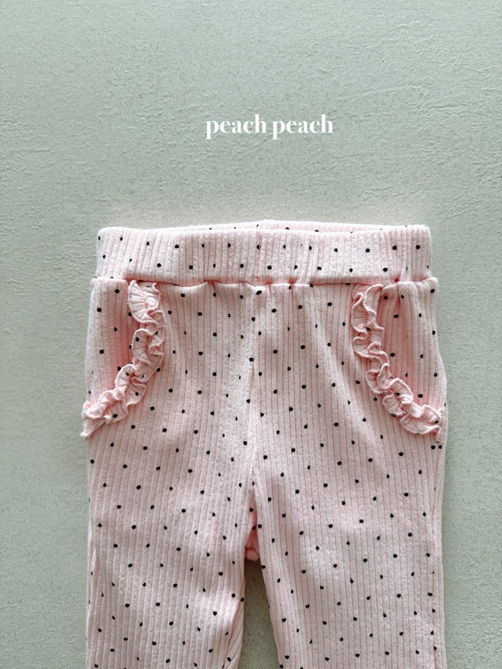 Peach Peach - Korean Baby Fashion - #babyootd - Soft Dot Pants - 11