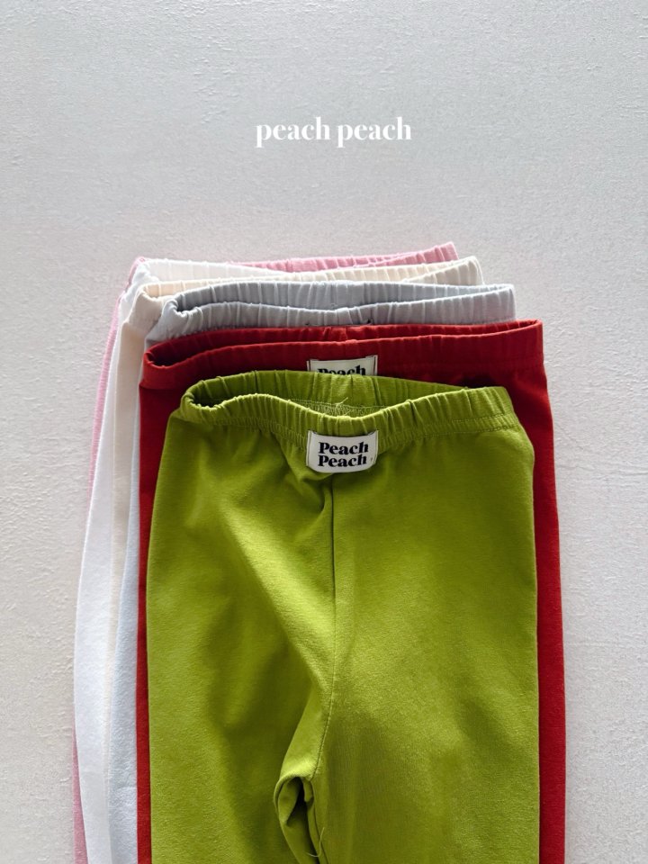 Peach Peach - Korean Baby Fashion - #babyootd - Pom Pom Leggings - 6