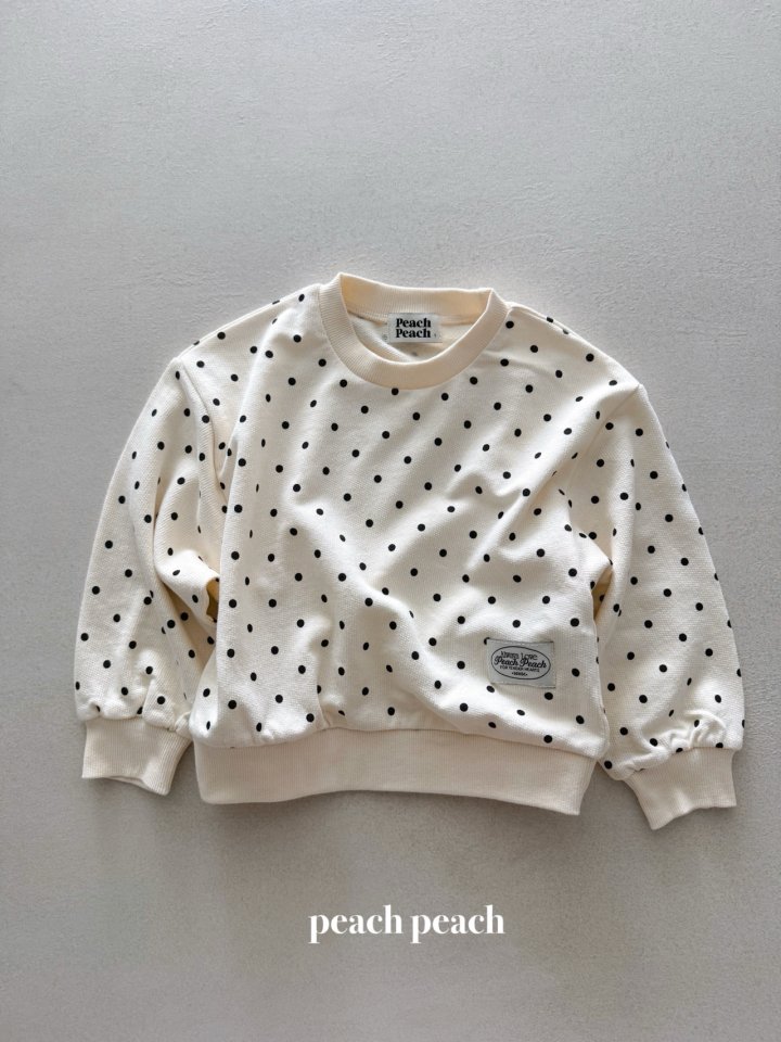 Peach Peach - Korean Baby Fashion - #babyoutfit - Coco Dot Sweatshirt - 7