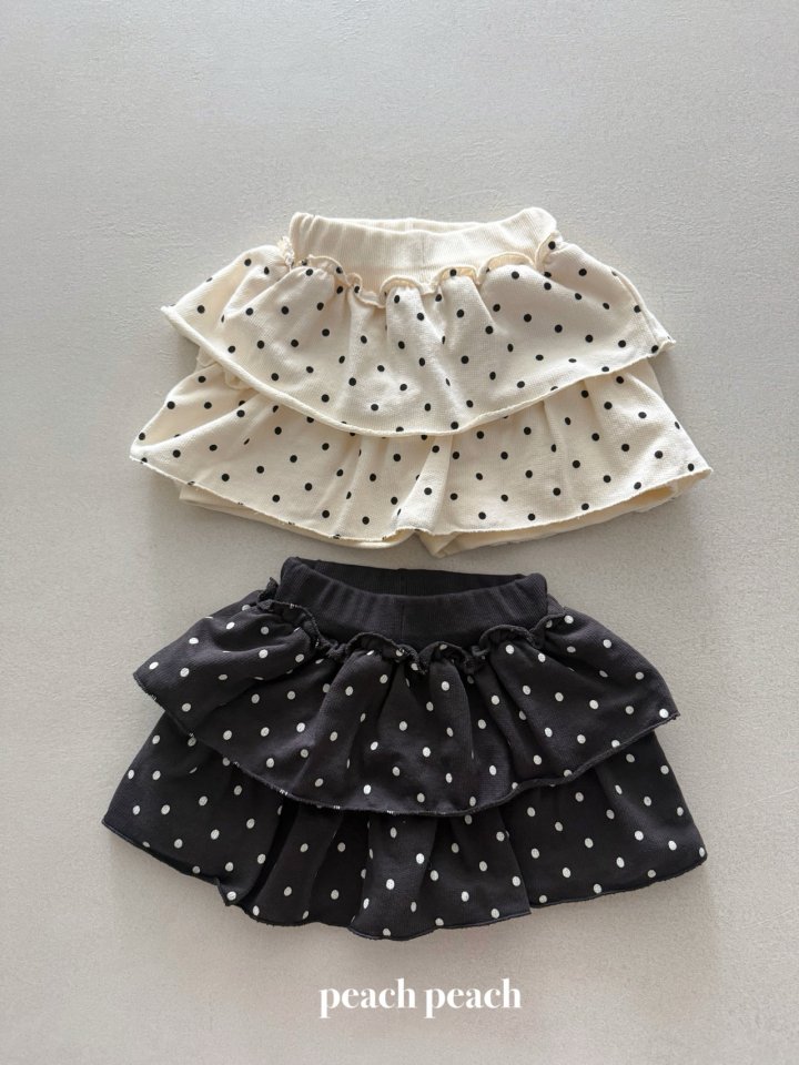 Peach Peach - Korean Baby Fashion - #babyoutfit - Coco Dot Skort - 2